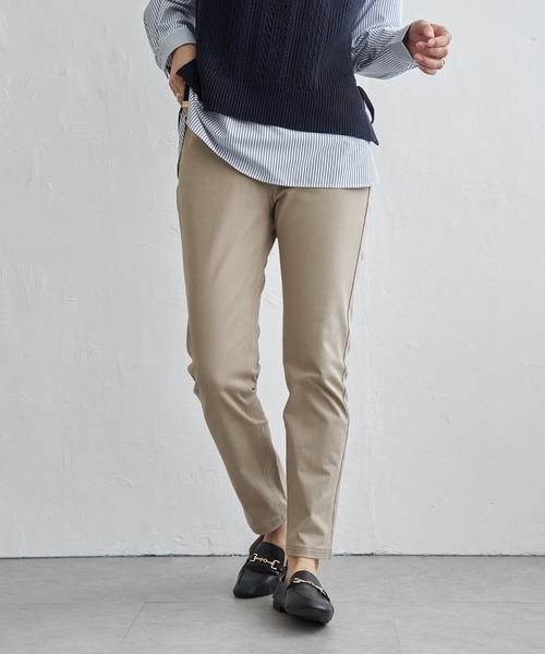 ikka(イッカ)の「GOKU楽パンツ スリムストレート(その他パンツ・レディース・ネイビー/ダークオリーブ/ベージュ/ブラック・M/S/L)」の11枚目の写真