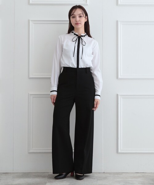 DRESSTERIOR（ドレステリア）の「【セットアップ可】CAREEMAN カルゼジャージー  ワイドパンツ（その他パンツ・レディース・ブラック・38/36/34）」の5枚目の写真