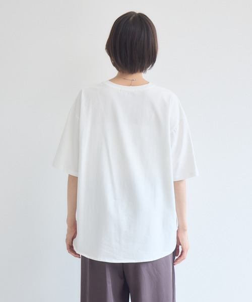 Pillini(ピリーニ)の「シューズアイコンTシャツ(Tシャツ/カットソー・レディース・ブラック/オフホワイト・FREE)」の6枚目の写真