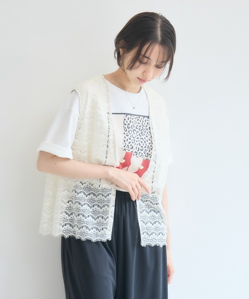 Pillini(ピリーニ)の「シューズアイコンTシャツ(Tシャツ/カットソー・レディース・ブラック/オフホワイト・FREE)」の7枚目の写真
