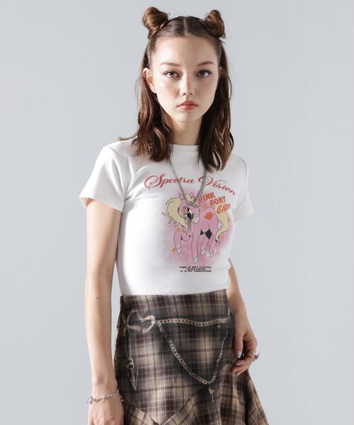 L.H.P(エルエイチピー)の「MAVYTH/メヴィス/PINK PONY GIRL TEE(Tシャツ/カットソー・レディース・ブラック/ホワイト・S/M)」の7枚目の写真