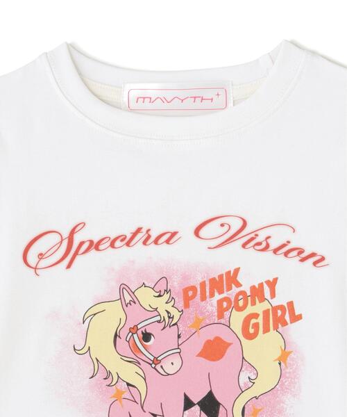 L.H.P(エルエイチピー)の「MAVYTH/メヴィス/PINK PONY GIRL TEE(Tシャツ/カットソー・レディース・ブラック/ホワイト・S/M)」の13枚目の写真