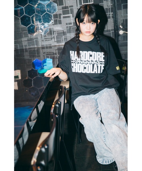 ハードコアチョコレート(ハードコアチョコレート)の「ZOZO限定 ハードコアチョチョチョチョチョコレート ファインジャージー リラックスフィットTシャツ(ブラック)(Tシャツ/カットソー・メンズ・ブラック・X-LARGE/LARGE)」の4枚目の写真
