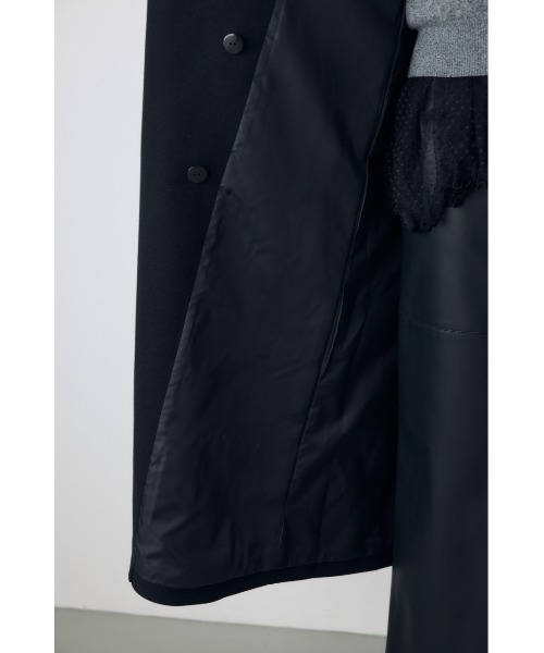 AZUL by moussy（アズールバイマウジー）の「【蓄熱効果】あったかい♪B-HEAT 2WAYカラートレンチロングコート 秋服 冬服　スタンドネック　ハイネック　機能性素材　防寒（トレンチコート・レディース・チャコールグレー/ブラック/ベージュ・MEDIUM/SMALL）」の13枚目の写真