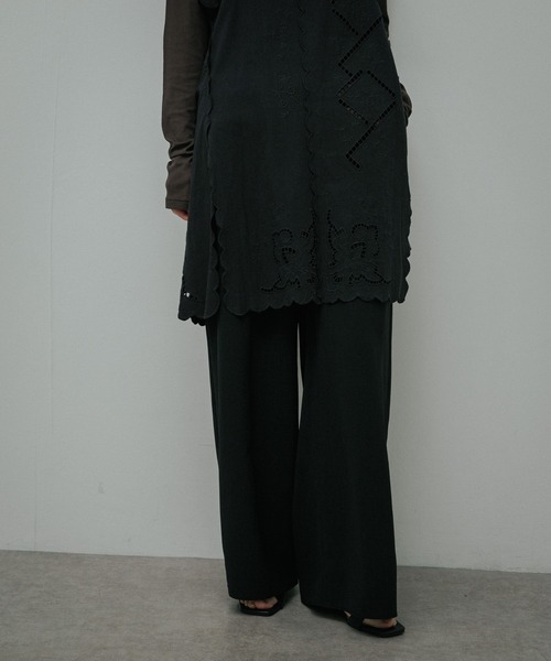 URBAN RESEARCH DOORS（アーバンリサーチドアーズ）の「Relax Easy Wide Pants（その他パンツ・レディース・ブラック/ベージュ・MEDIUM/SMALL）」の19枚目の写真