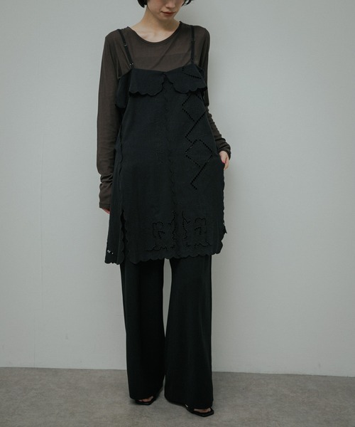 URBAN RESEARCH DOORS（アーバンリサーチドアーズ）の「Relax Easy Wide Pants（その他パンツ・レディース・ブラック/ベージュ・MEDIUM/SMALL）」の18枚目の写真