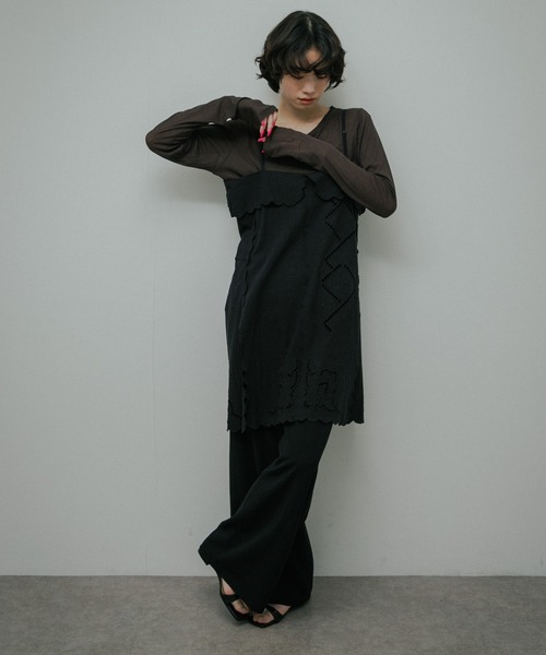 URBAN RESEARCH DOORS（アーバンリサーチドアーズ）の「Relax Easy Wide Pants（その他パンツ・レディース・ブラック/ベージュ・MEDIUM/SMALL）」の17枚目の写真