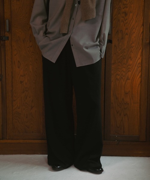 URBAN RESEARCH DOORS（アーバンリサーチドアーズ）の「Relax Easy Wide Pants（その他パンツ・レディース・ブラック/ベージュ・MEDIUM/SMALL）」の22枚目の写真