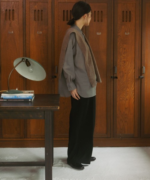 URBAN RESEARCH DOORS（アーバンリサーチドアーズ）の「Relax Easy Wide Pants（その他パンツ・レディース・ブラック/ベージュ・MEDIUM/SMALL）」の21枚目の写真