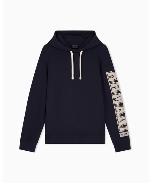 ARMANI EXCHANGE(アルマーニエクスチェンジ)の「【A|X アルマーニ エクスチェンジ】ロゴスリーブ フーデッドスウェットプルオーバー(スウェット・メンズ・ダークネイビー/ブラック・LARGE/MEDIUM/SMALL/X-LARGE/X-SMALL)」の5枚目の写真