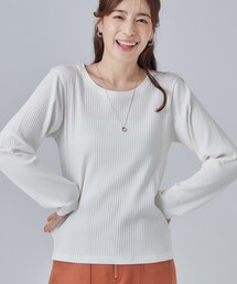 【S-LL】シンプルだから使いやすい すっきり見えの長袖トップス
