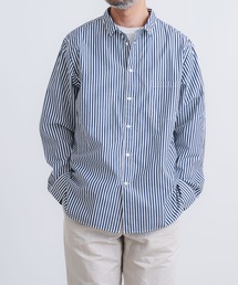 quadro | 100/2ストライプルーズレギュラーシャツ(シャツ/ブラウス)