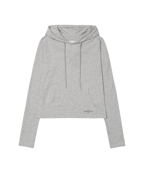 AMESWORLDWIDE(アメスワールドワイド)の「CLASSIC CROP HOODIE LS TEE GREY(Tシャツ/カットソー・レディース・その他・SMALL/MEDIUM)」の3枚目の写真