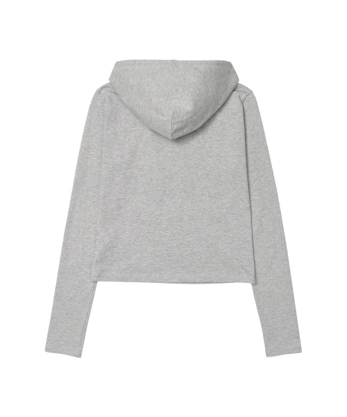 AMESWORLDWIDE(アメスワールドワイド)の「CLASSIC CROP HOODIE LS TEE GREY(Tシャツ/カットソー・レディース・その他・SMALL/MEDIUM)」の2枚目の写真