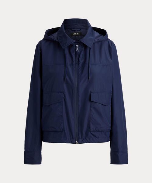 RLX GOLF(アールエルエックスゴルフ)の「リップストップ レイン ジャケット(ブルゾン・レディース・ネイビー系1・S/M/L/XS)」の4枚目の写真