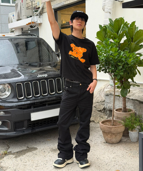 SCALLYWAG（スカリーワグ）の「SLEB Crop T-shirt[Black]（Tシャツ/カットソー・メンズ・その他・FREE）」の4枚目の写真