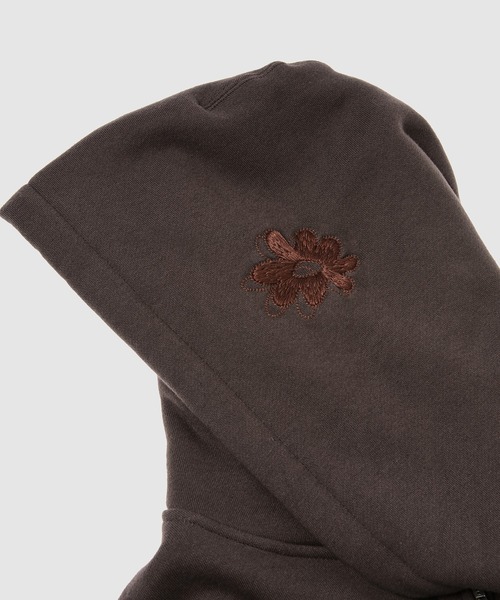 NOMA t.d.(ノーマティーディー)の「Flower Embroidery Hoody(パーカー・メンズ・ブラウン/ブラック・4/3)」の4枚目の写真