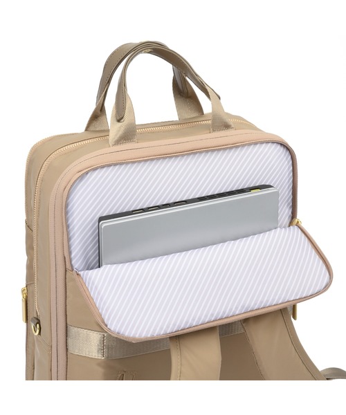 ACE GENE（エースジーン）の「【ace. GENE/エースジーン】 フィッテム ビジネスリュック 17L(20L)（バックパック/リュック・レディース・ベージュ/ブラック系その他/チャコール/ブラック・FREE）」の12枚目の写真