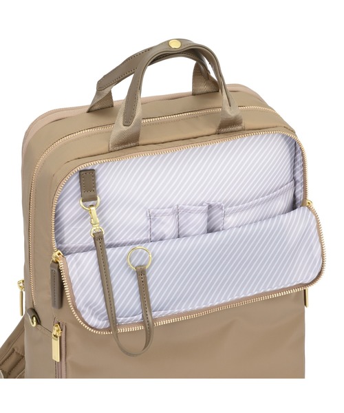 ACE GENE（エースジーン）の「【ace. GENE/エースジーン】 フィッテム ビジネスリュック 17L(20L)（バックパック/リュック・レディース・ベージュ/ブラック系その他/チャコール/ブラック・FREE）」の11枚目の写真
