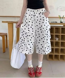 ドット柄カーゴハーフパンツ