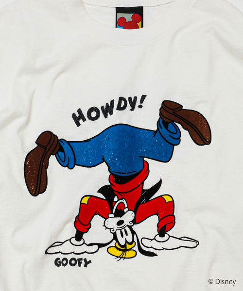 Disney(ディズニー)の「<ミッキー&フレンズ> ヴィンテージ加工 キャラクター ロンT(Tシャツ/カットソー・メンズ・アイボリー/ホワイト/ホワイト系その他/ブラック・LARGE/MEDIUM)」の10枚目の写真