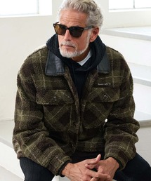 Maison code 13（メゾンコードサーティーン）の「mj11804- Check Boa CPO Jacket ボアCPOジャケット(M26W-12)（ミリタリージャケット）」