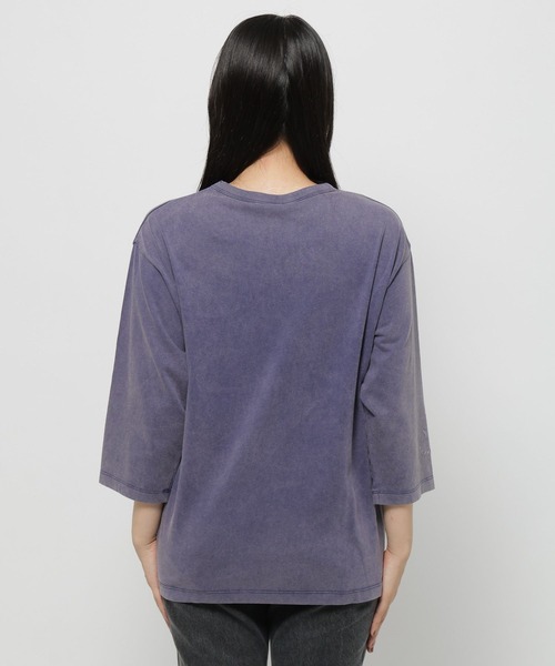 niko and...(ニコアンド)の「【Champion(チャンピオン)】別注 8分袖スノー洗いTシャツ(Tシャツ/カットソー・レディース・ラベンダー/ライトグリーン/オフホワイト・MEDIUM/LARGE)」の15枚目の写真