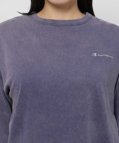 niko and...(ニコアンド)の「【Champion(チャンピオン)】別注 8分袖スノー洗いTシャツ(Tシャツ/カットソー・レディース・ラベンダー/ライトグリーン/オフホワイト・MEDIUM/LARGE)」の16枚目の写真