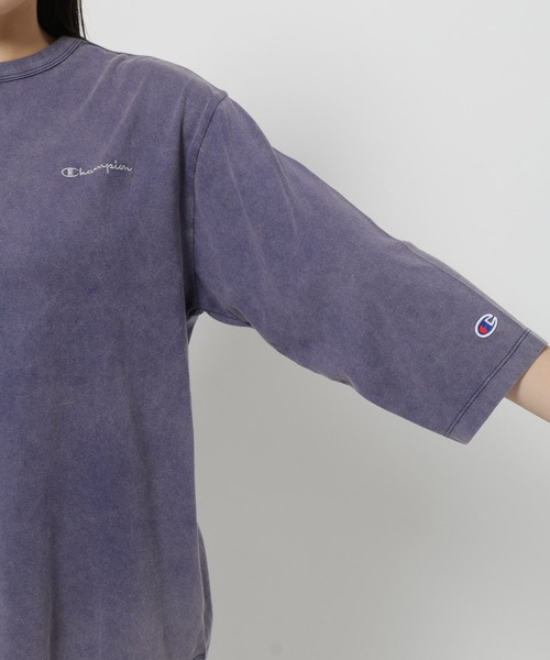 niko and...(ニコアンド)の「【Champion(チャンピオン)】別注 8分袖スノー洗いTシャツ(Tシャツ/カットソー・レディース・ラベンダー/ライトグリーン/オフホワイト・MEDIUM/LARGE)」の18枚目の写真