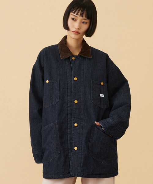 Lee(リー)の「Lee/リー LOCO JACKET/ ロコジャケット(カバーオール・レディース・ブラック/インディゴブルー・SMALL/MEDIUM)」の2枚目の写真