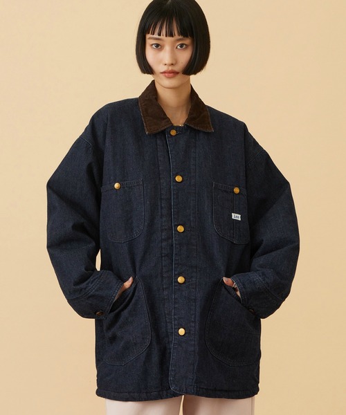 Lee(リー)の「Lee/リー LOCO JACKET/ ロコジャケット(カバーオール・レディース・ブラック/インディゴブルー・SMALL/MEDIUM)」の3枚目の写真
