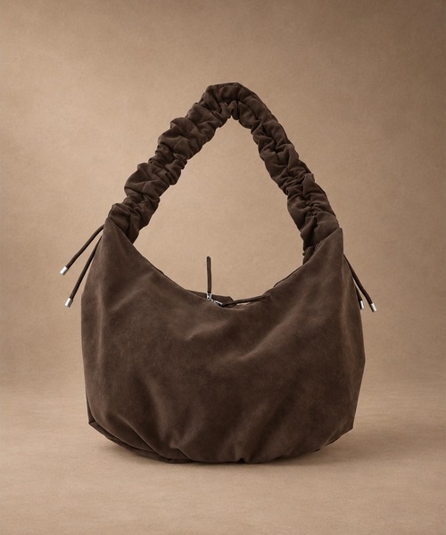 STUDIOUS 3WAYショルダーバッグ 新品 STUDIOUS】3WAY ROUND SUEDE SHOULDER BAG / スウェード ラウンド