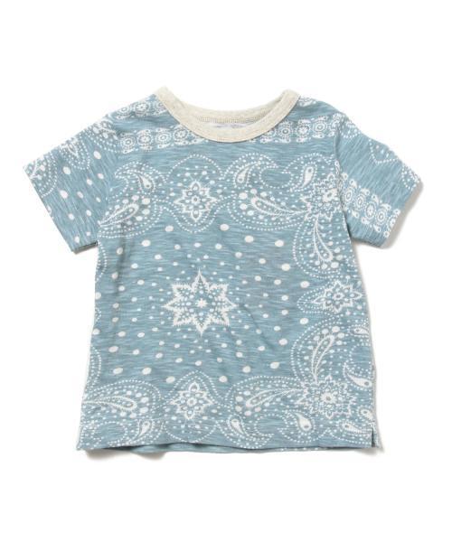 こども ビームス(コドモビームス)の「PONY GO ROUND / "BANDANA" Tシャツ (85~125)(Tシャツ/カットソー・キッズ・ブラック/サックスブルー・XS(85-95)/S(95-105)/M(105-115)/L(115-125))」の1枚目の写真