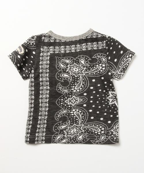 こども ビームス(コドモビームス)の「PONY GO ROUND / "BANDANA" Tシャツ (85~125)(Tシャツ/カットソー・キッズ・ブラック/サックスブルー・XS(85-95)/S(95-105)/M(105-115)/L(115-125))」の3枚目の写真