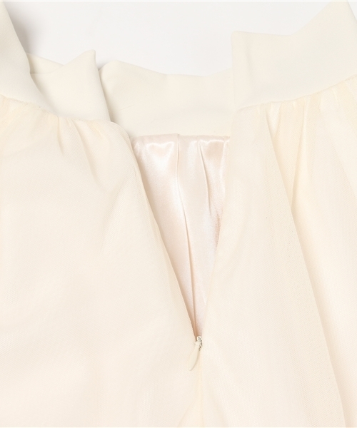 GUILD PRIME（ギルドプライム）の「【GUILD PRIME】WOMENS チュールフレアースカート（スカート・レディース・ブラック/ホワイト・36/34）」の9枚目の写真