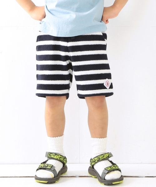 B:MING by BEAMS（ビーミングバイビームス）の「ビーミング by ビームス / パイルボーダーショーツ（その他パンツ・キッズ・ホワイト/その他1/ネイビー・110/130/140/100/120/90）」の9枚目の写真