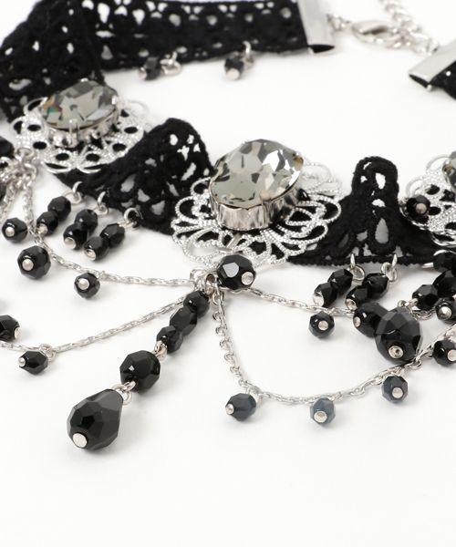 LOVELESS（ラブレス）の「【LOVELESS】WOMENS ブラックデコラティブチョーカー（チョーカー・レディース・ブラック・FREE）」の2枚目の写真