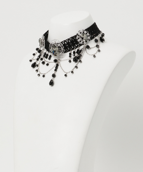 LOVELESS（ラブレス）の「【LOVELESS】WOMENS ブラックデコラティブチョーカー（チョーカー・レディース・ブラック・FREE）」の4枚目の写真