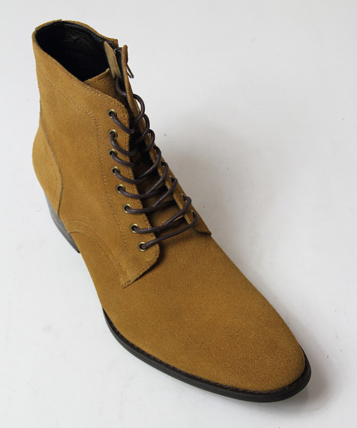 JACKROSE（ジャックローズ）の「スウェードレザーシューレースデザインブーツ（ブーツ・メンズ・ブラック/キャメル・L/M）」の13枚目の写真