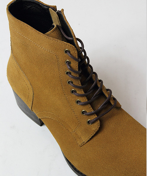 JACKROSE（ジャックローズ）の「スウェードレザーシューレースデザインブーツ（ブーツ・メンズ・ブラック/キャメル・L/M）」の16枚目の写真