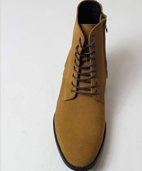 JACKROSE（ジャックローズ）の「スウェードレザーシューレースデザインブーツ（ブーツ・メンズ・ブラック/キャメル・L/M）」の18枚目の写真