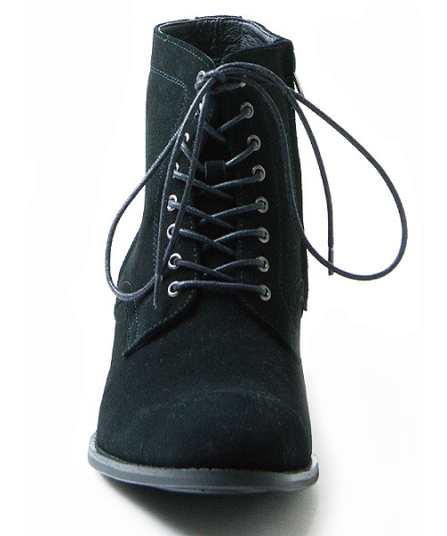 JACKROSE（ジャックローズ）の「スウェードレザーシューレースデザインブーツ（ブーツ・メンズ・ブラック/キャメル・L/M）」の8枚目の写真