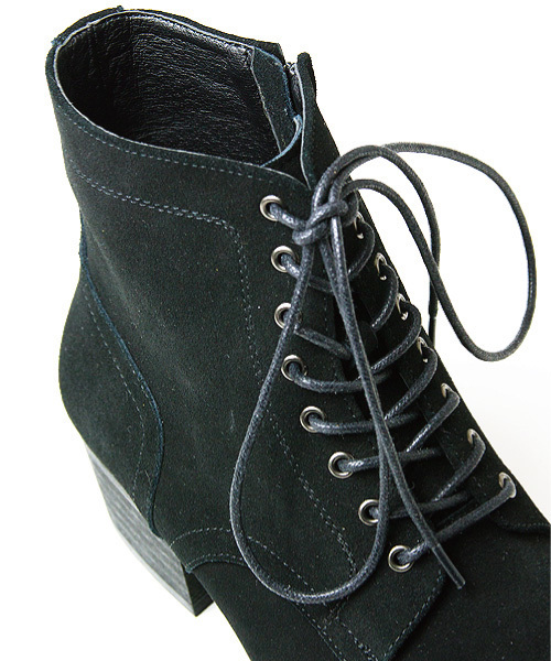 JACKROSE（ジャックローズ）の「スウェードレザーシューレースデザインブーツ（ブーツ・メンズ・ブラック/キャメル・L/M）」の12枚目の写真
