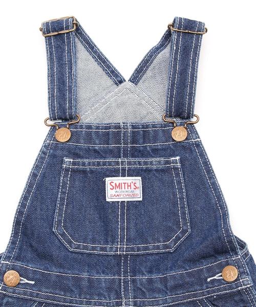 coen（コーエン）の「【coen kids】SMITH（スミス）別注オーバーオール（サロペット/オーバーオール・キッズ・ネイビー・100/110/130/120）」の4枚目の写真