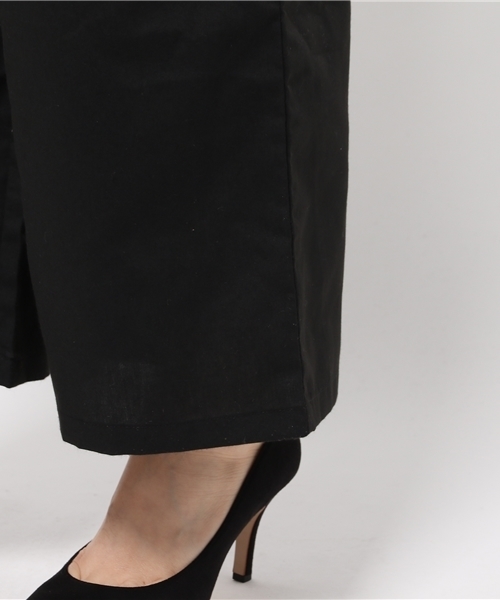 E hyphen world gallery（イーハイフンワールドギャラリー）の「キャミワイドオールインワン（つなぎ/オールインワン・レディース・ストライプ/ブラック・FREE）」の10枚目の写真