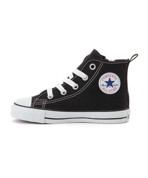 CONVERSE(コンバース)の「CONVERSE コンバース チャイルド オール スター N Z ハイ / CHILD ALL STAR N Z HI(スニーカー・キッズ・ブラック/ブラック×ブラック/ホワイト/ホワイト系その他/レッド・21.0cm/18.0cm/20.0cm/17.0cm/19.0cm/22.0cm/16.0cm/15.0cm)」の3枚目の写真