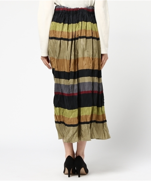 Droite lautreamont（ドロワットロートレアモン）の「BONOTTOボーダロングスカート（スカート・レディース・イエロー系その他/ブルー系その他・M(2)）」の5枚目の写真
