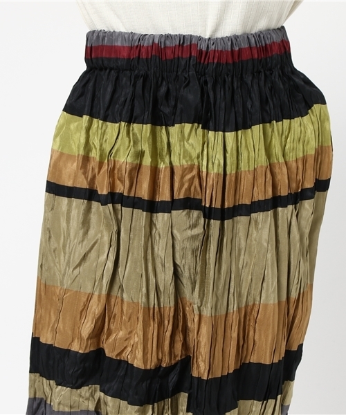 Droite lautreamont（ドロワットロートレアモン）の「BONOTTOボーダロングスカート（スカート・レディース・イエロー系その他/ブルー系その他・M(2)）」の6枚目の写真
