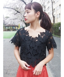 MURUA | レースデコルテＴＯＰＳ(シャツ/ブラウス)