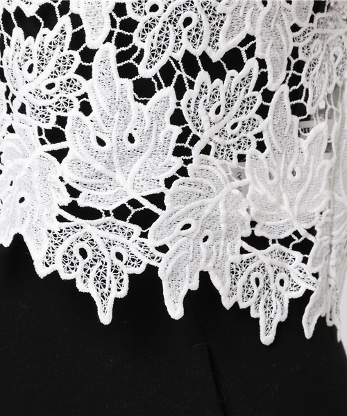 MURUA（ムルーア）の「レースデコルテＴＯＰＳ（シャツ/ブラウス・レディース・ブラック/オレンジ/ホワイト・FREE）」の10枚目の写真